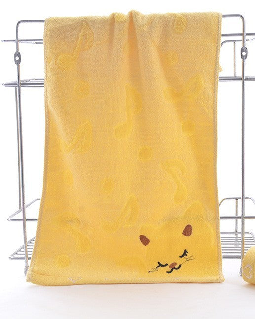 Bamboo Fiber Kitten Face Bath Towels - Clear Vision™️Glasses