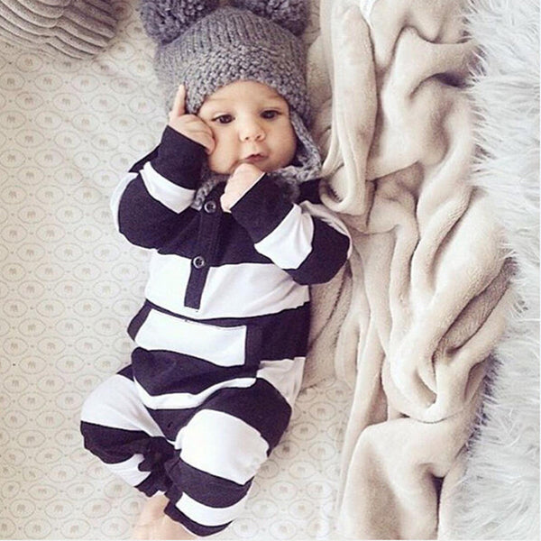 Baby pocket striped bodysuit - Clear Vision™️Glasses