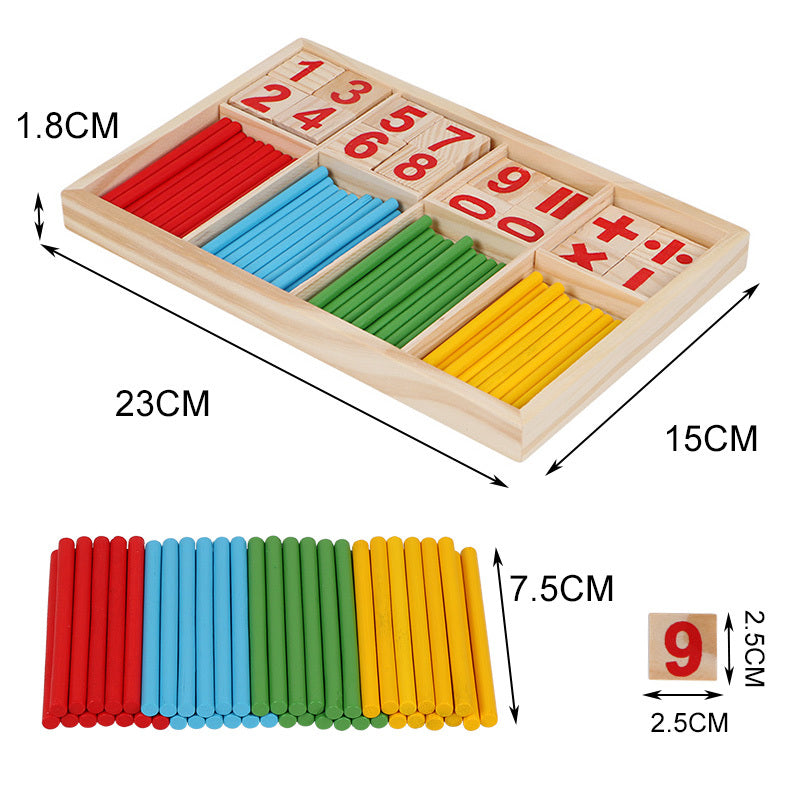 Wooden Montessori early education math toys - Clear Vision™️Glasses