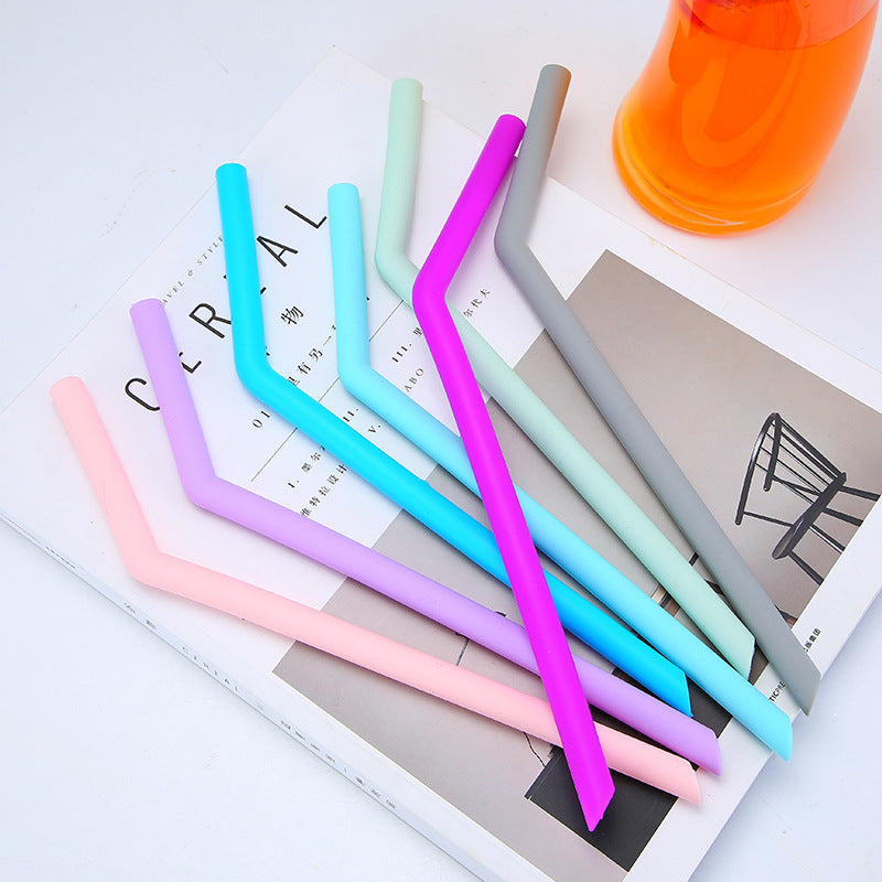 Reusable BPA Free Silicone Folding Baby Bottles, Large Image, Factory Price, Drinking Straw, For Baby - Clear Vision™️Glasses