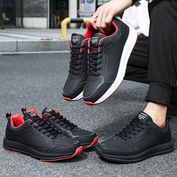 Leather Casual Men's Running Shoes - Clear Vision™️Glasses