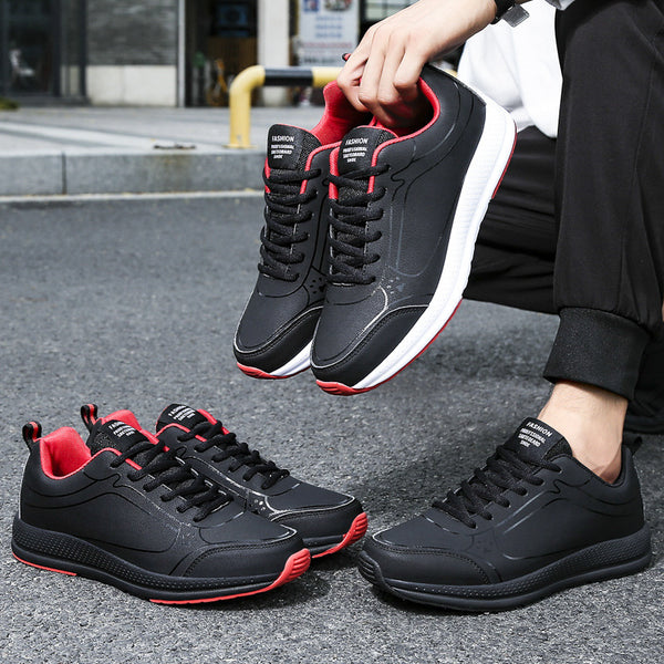 Leather Casual Men's Running Shoes - Clear Vision™️Glasses