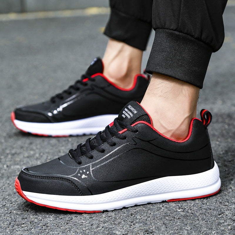 Leather Casual Men's Running Shoes - Clear Vision™️Glasses