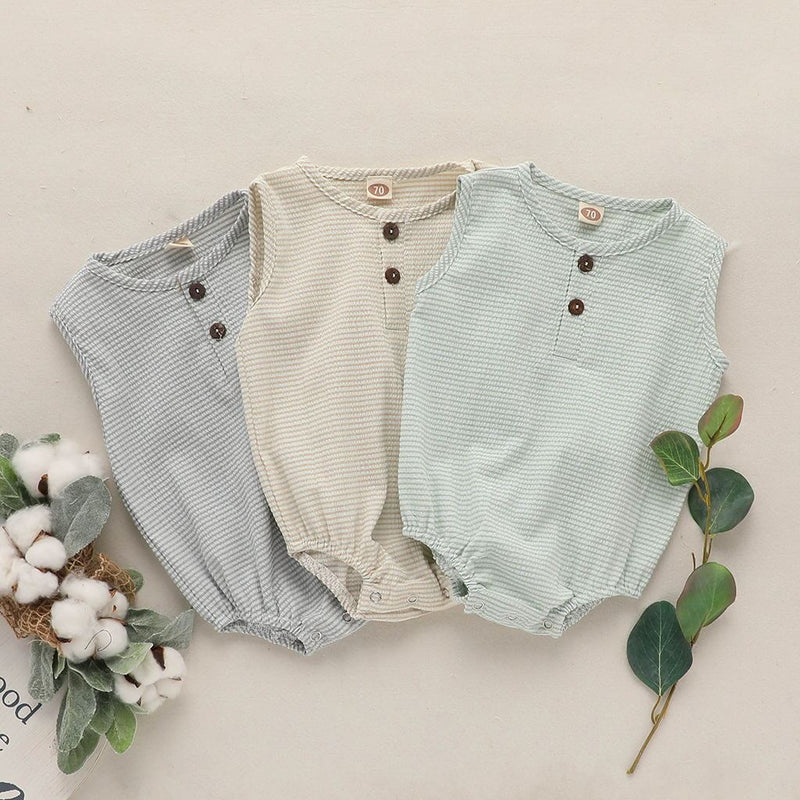 Baby Toddler Cotton And Linen Cute Climbing Romper Romper Bodysuit - Clear Vision™️Glasses