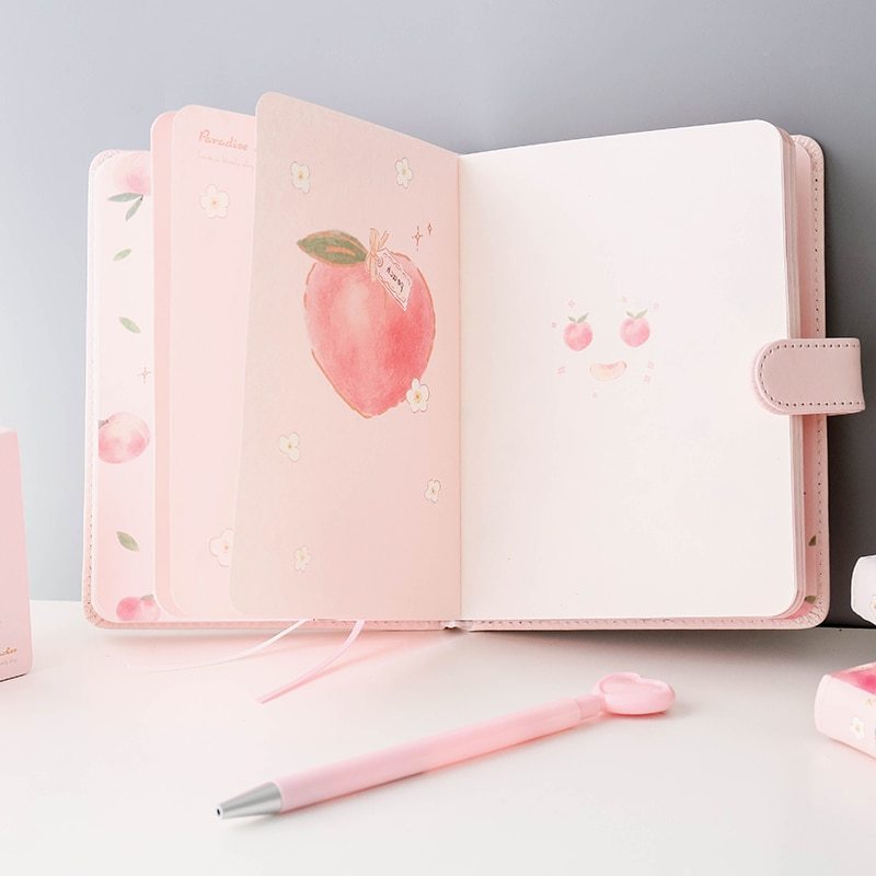 Cute notebooks for students with hardcover literary girls - Clear Vision™️Glasses