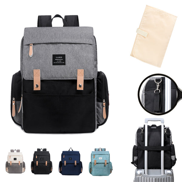 LAND Mommy Diaper Bags Landuo Mother Large Capacity Travel Nappy Backpacks with changing mat Convenient Baby Nursing Bags MPB86 - Clear Vision™️Glasses