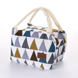 Pattern Cooler Portable Insulated Canvas Lunch Bag - Clear Vision™️Glasses