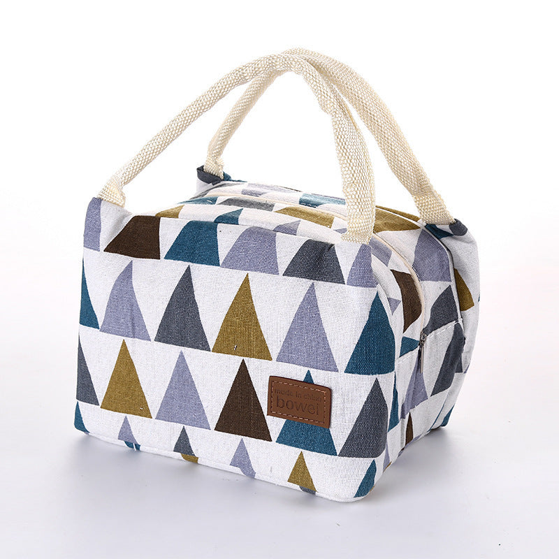 Pattern Cooler Portable Insulated Canvas Lunch Bag - Clear Vision™️Glasses