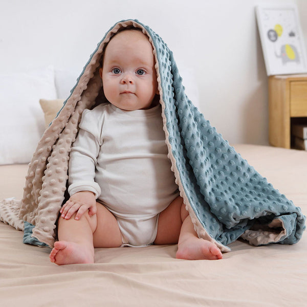 Baby Blanket For Girls Super Soft Double Layer With Dotted Backing Soft Baby Blanket With Dotted Backing Newborn Nursery Swaddling Blankets Infants Boys Girls Receiving Blanket For Toddler - Clear Vision™️Glasses