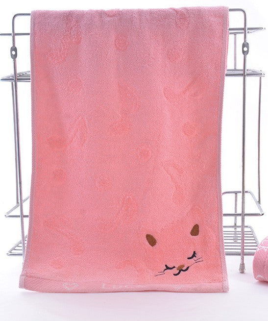 Bamboo Fiber Kitten Face Bath Towels - Clear Vision™️Glasses