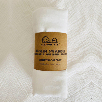 Pure Color Bamboo Cotton Wrap Towels For Newborn Babies - Clear Vision™️Glasses