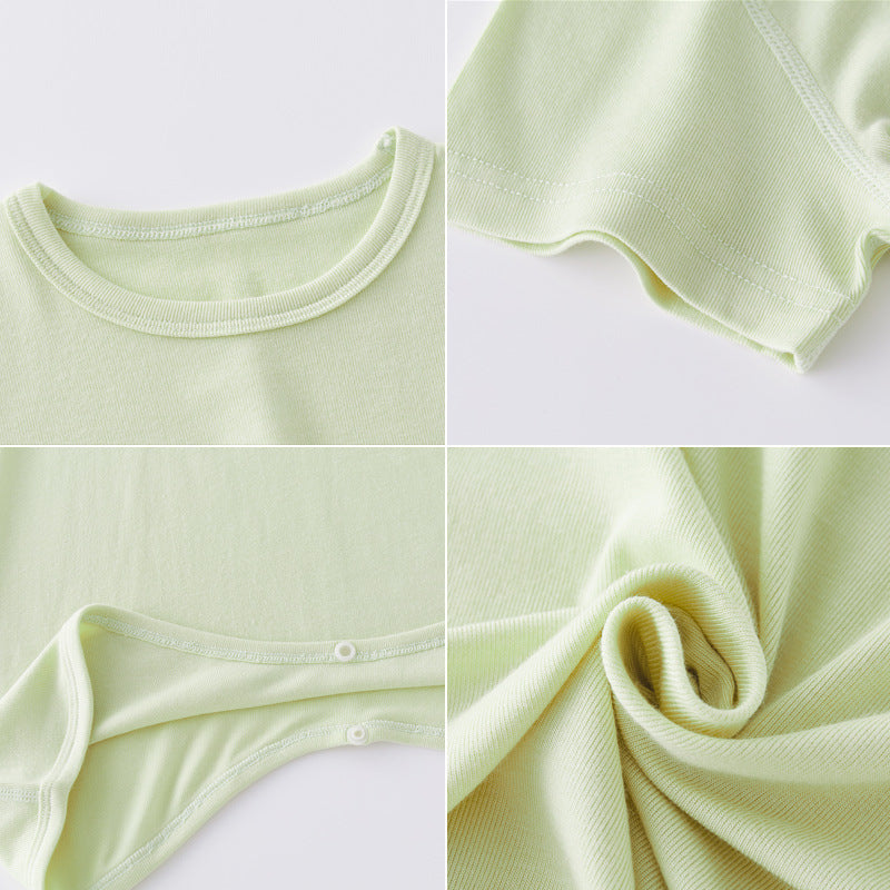 Baby Modal Pajamas Baby Short Sleeve Thin Bodysuit - Clear Vision™️Glasses