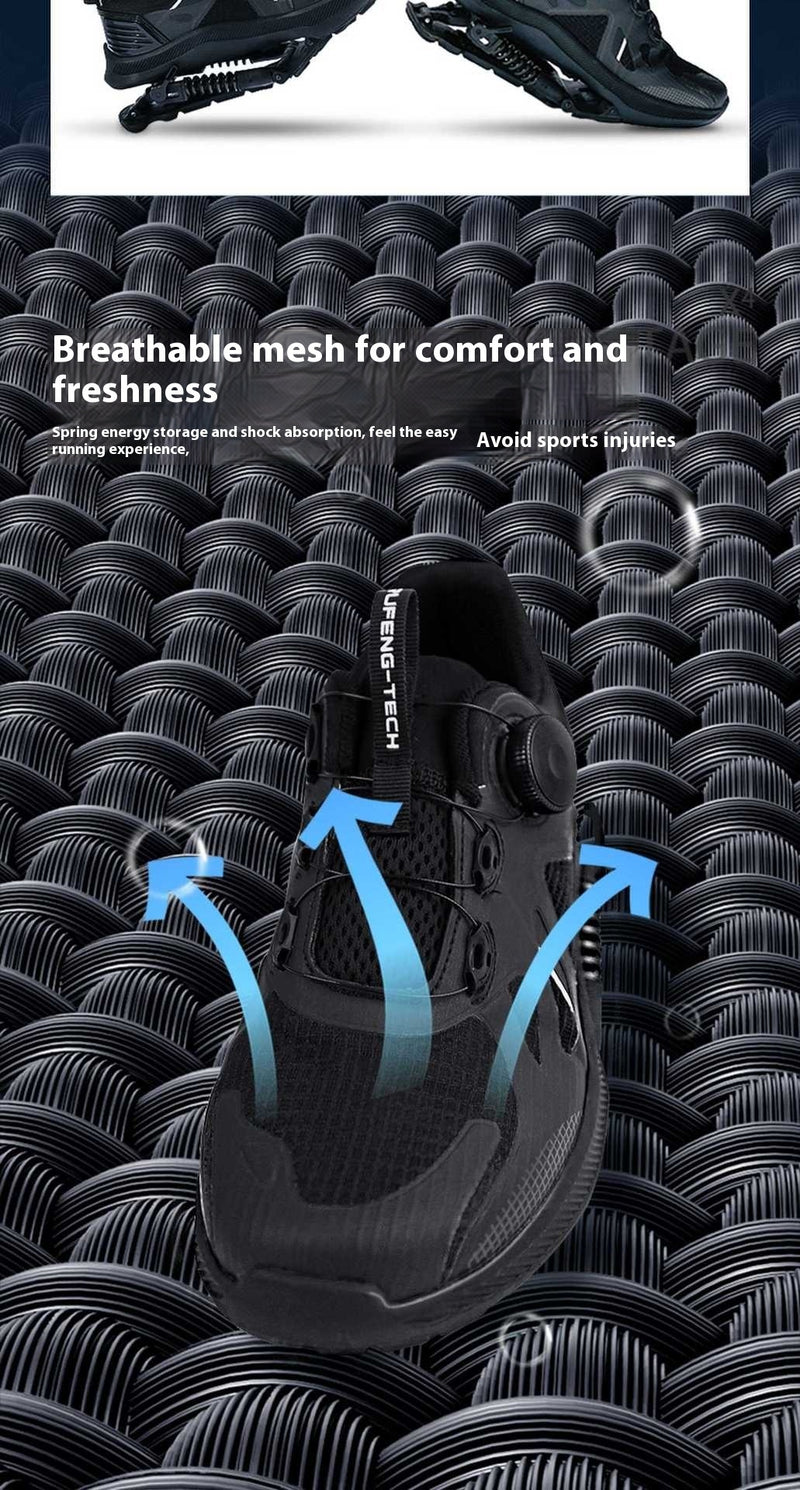 Black Tech Running Shoes Power Mechanical Running Shoes Marathon Running - Clear Vision™️Glasses
