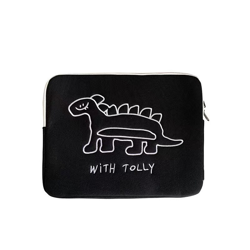 Cute Embroidered Laptop Sleeve Computer Liner Bag - Clear Vision™️Glasses