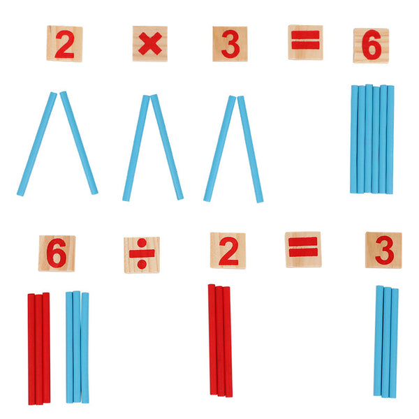 Wooden Montessori early education math toys - Clear Vision™️Glasses