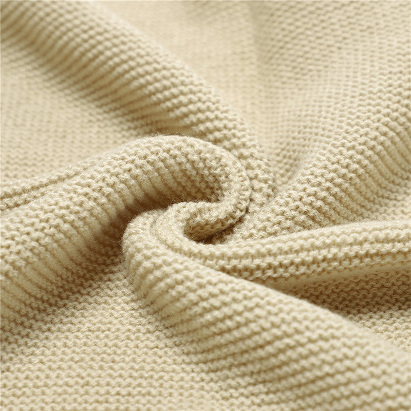 Knitted Baby Blankets Newborn Swaddle Wrap Ruffle - Clear Vision™️Glasses