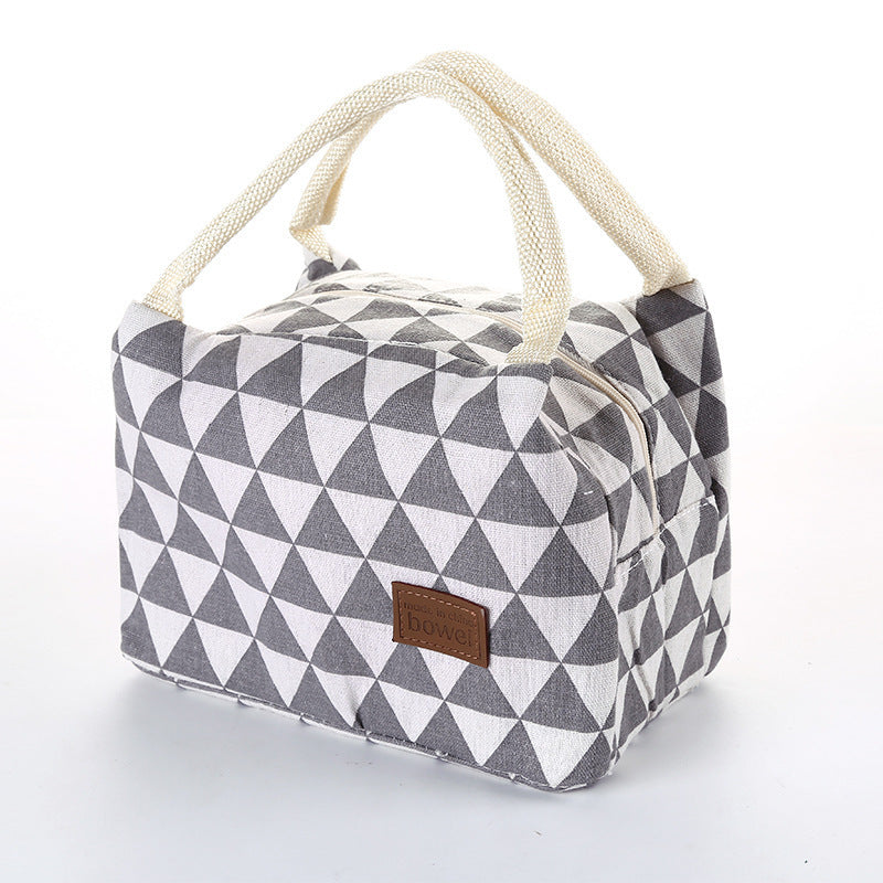 Pattern Cooler Portable Insulated Canvas Lunch Bag - Clear Vision™️Glasses