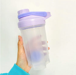 Blender Shaker Bottle With Scale Protein Shakes Leakproof For Powder Workout Gym Fitness Sport Mixing Cup Water Bottle Kitchen Gadgets - Clear Vision™️Glasses