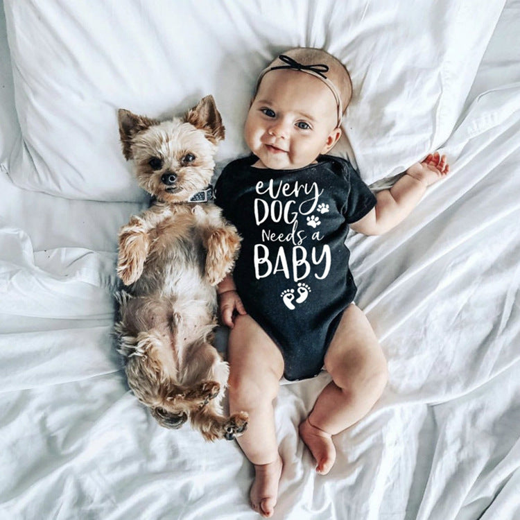 Printed Triangle Baby Romper Bodysuit - Clear Vision™️Glasses