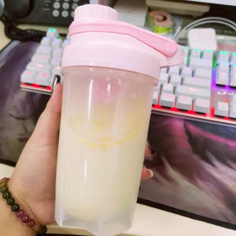 Blender Shaker Bottle With Scale Protein Shakes Leakproof For Powder Workout Gym Fitness Sport Mixing Cup Water Bottle Kitchen Gadgets - Clear Vision™️Glasses