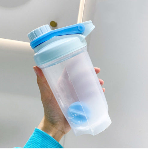 Blender Shaker Bottle With Scale Protein Shakes Leakproof For Powder Workout Gym Fitness Sport Mixing Cup Water Bottle Kitchen Gadgets - Clear Vision™️Glasses