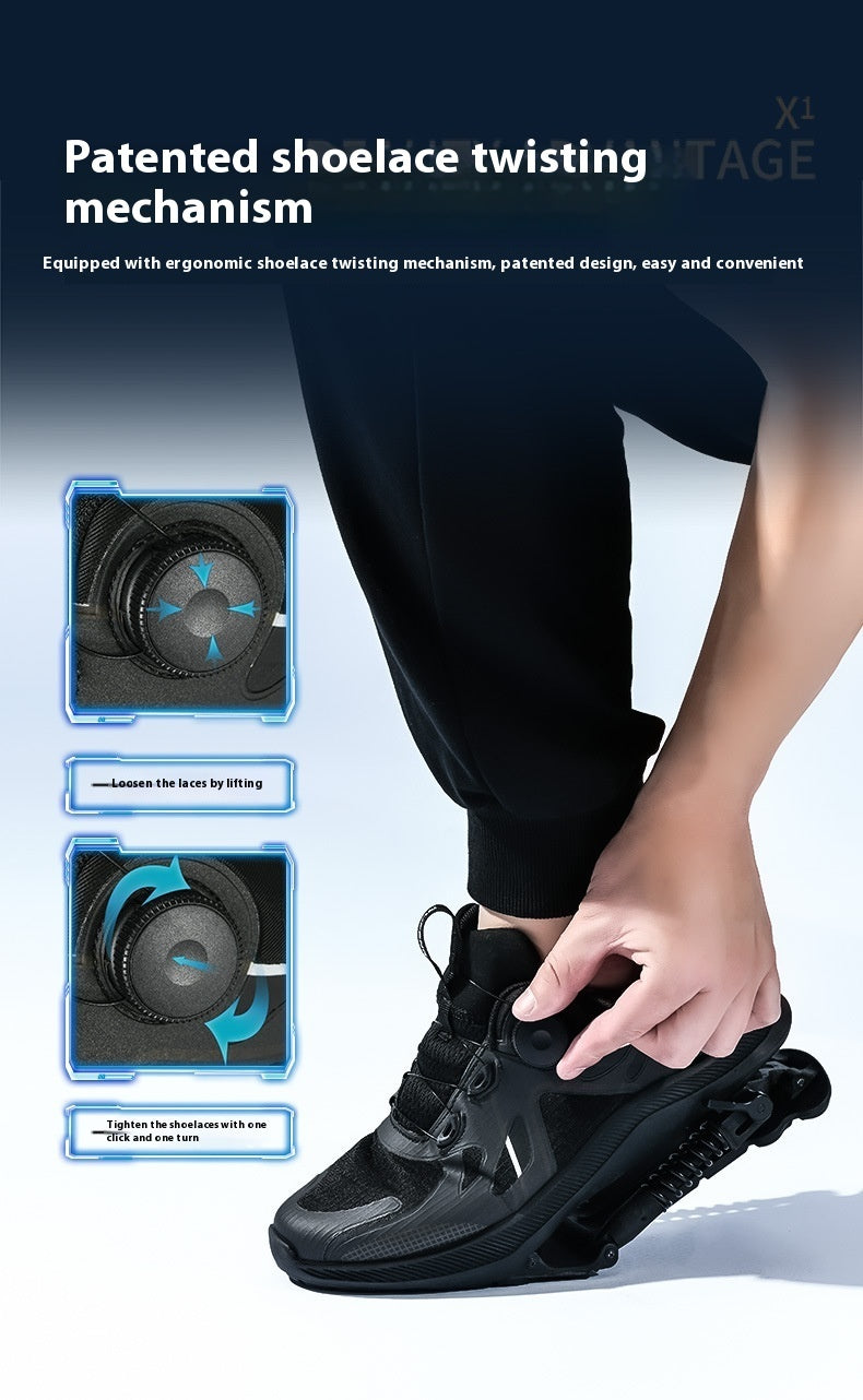 Black Tech Running Shoes Power Mechanical Running Shoes Marathon Running - Clear Vision™️Glasses