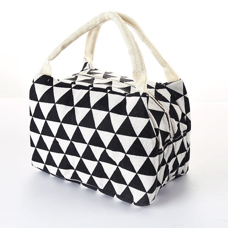 Pattern Cooler Portable Insulated Canvas Lunch Bag - Clear Vision™️Glasses