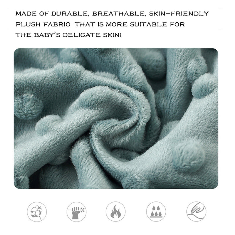 Baby Blanket For Girls Super Soft Double Layer With Dotted Backing Soft Baby Blanket With Dotted Backing Newborn Nursery Swaddling Blankets Infants Boys Girls Receiving Blanket For Toddler - Clear Vision™️Glasses