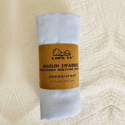 Pure Color Bamboo Cotton Wrap Towels For Newborn Babies - Clear Vision™️Glasses