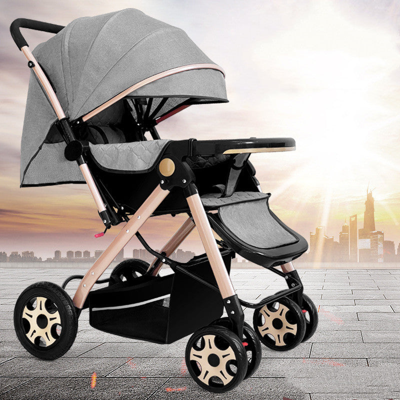 Baby Strollers Can Sit Or Lie Down And Fold Lightly To Absorb Shock - Clear Vision™️Glasses