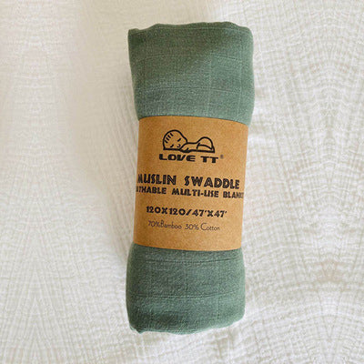 Pure Color Bamboo Cotton Wrap Towels For Newborn Babies - Clear Vision™️Glasses