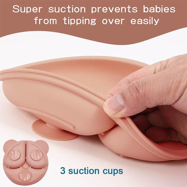 Baby Cutlery Baby Silicone Suction Cups Dining Plates Customized Name - Clear Vision™️Glasses