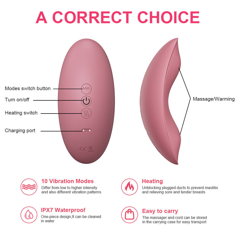 Electric Adjustable Hot Compress Promote Lactation Breast-relieving And Lactation Massager - Clear Vision™️Glasses